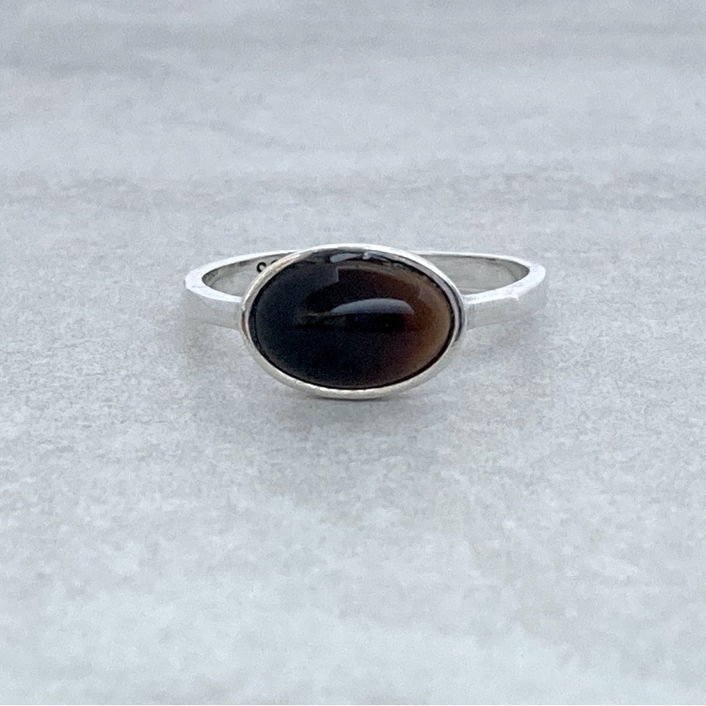 925 Sterling Silver with Black Agate Ring! Sizes 4, 5, 6, 7, 8, 9, 10 NEW! - Picture 2 of 8